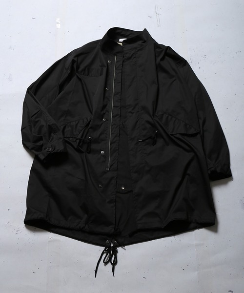 SPINNS(スピンズ)の「ビックシルエットM-65 ノーカラーモッズコート(モッズコート・メンズ・ブラック/グレー/カーキ・ONESIZE)」の18枚目の写真