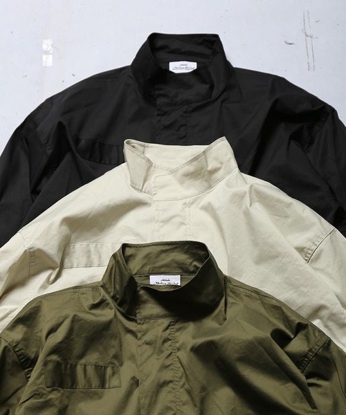 SPINNS(スピンズ)の「ビックシルエットM-65 ノーカラーモッズコート(モッズコート・メンズ・ブラック/グレー/カーキ・ONESIZE)」の20枚目の写真