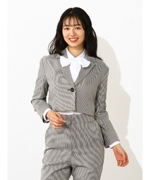 Perfect Suit FActory | 【チームシンデレラ】セレモニー　アレンジジャケット　ブラック/千鳥(スーツジャケット)