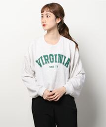 Per sist ence | Per sist ence/パーシエンス　裏毛 カレッジロゴショート丈プルオーバー(Tシャツ/カットソー)