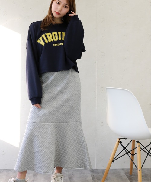 Per sist ence（パーシエンス）の「Per sist ence/パーシエンス　裏毛 カレッジロゴショート丈プルオーバー（Tシャツ/カットソー・レディース・ホワイト系その他/グレー系その他/ブルー系その他/ホワイト系その他2・FREE）」の17枚目の写真