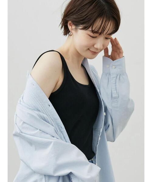 AMERICAN HOLIC（アメリカンホリック）の「リブタンクトップ（タンクトップ・レディース・オフホワイト/ブラック/モカ・M/L）」の19枚目の写真