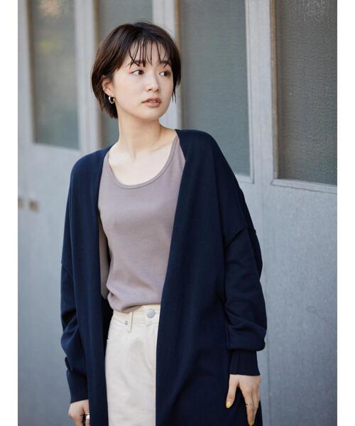 AMERICAN HOLIC（アメリカンホリック）の「リブタンクトップ（タンクトップ・レディース・オフホワイト/ブラック/モカ・M/L）」の20枚目の写真