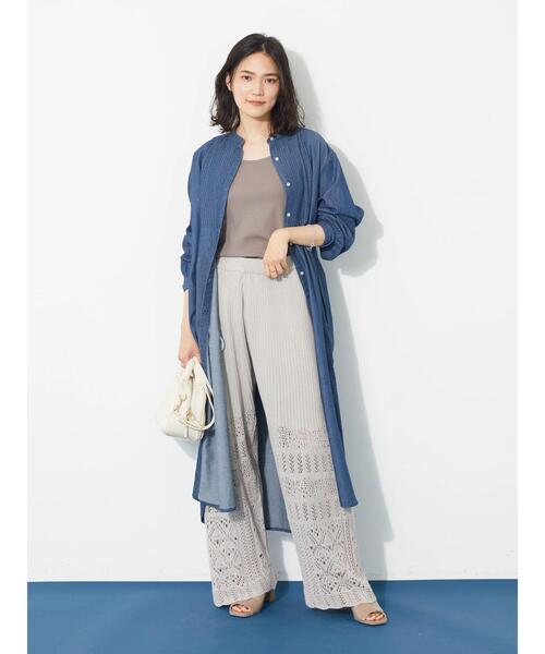 AMERICAN HOLIC（アメリカンホリック）の「リブタンクトップ（タンクトップ・レディース・オフホワイト/ブラック/モカ・M/L）」の21枚目の写真