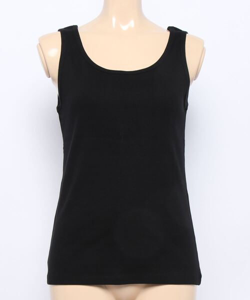 AMERICAN HOLIC（アメリカンホリック）の「リブタンクトップ（タンクトップ・レディース・オフホワイト/ブラック/モカ・M/L）」の6枚目の写真
