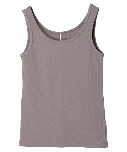 AMERICAN HOLIC（アメリカンホリック）の「リブタンクトップ（タンクトップ・レディース・オフホワイト/ブラック/モカ・M/L）」の8枚目の写真