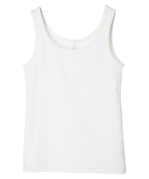 AMERICAN HOLIC（アメリカンホリック）の「リブタンクトップ（タンクトップ・レディース・オフホワイト/ブラック/モカ・M/L）」の16枚目の写真