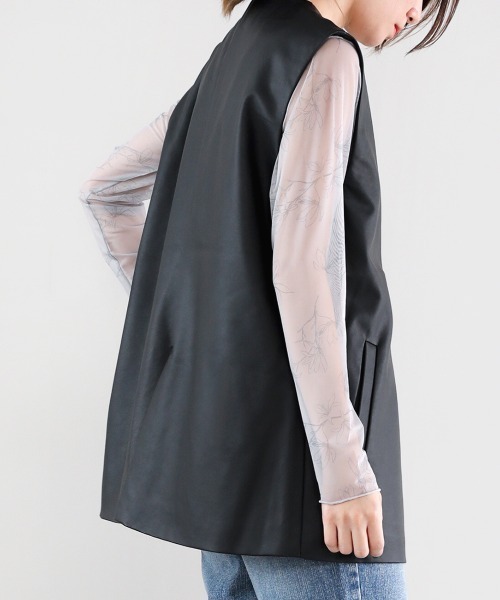 Bou Jeloud（ブージュルード）の「【WEB限定】ナローフラワーシアープルオーバー（Tシャツ/カットソー・レディース・グレー/オフホワイト/グリーン・FREE）」の8枚目の写真