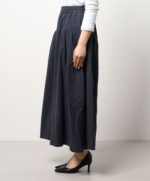 Samansa Mos2（サマンサ モスモス）の「脇ギャザーパンツ（その他パンツ・レディース・ベージュ/ネイビー/イエロー・ﾌﾘ-）」の5枚目の写真