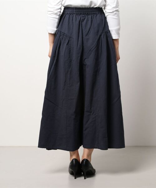 Samansa Mos2（サマンサ モスモス）の「脇ギャザーパンツ（その他パンツ・レディース・ベージュ/ネイビー/イエロー・ﾌﾘ-）」の4枚目の写真