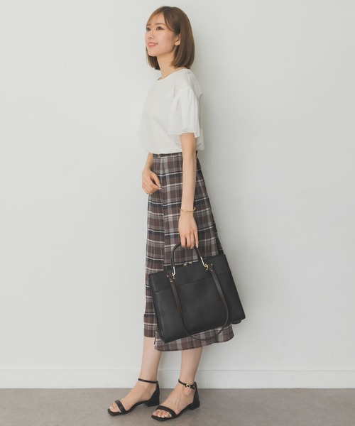 RODE SKO（ロデスコ）の「2WAYスクエアバッグ（トートバッグ・レディース・ブラック/ベージュ・ONE）」の5枚目の写真