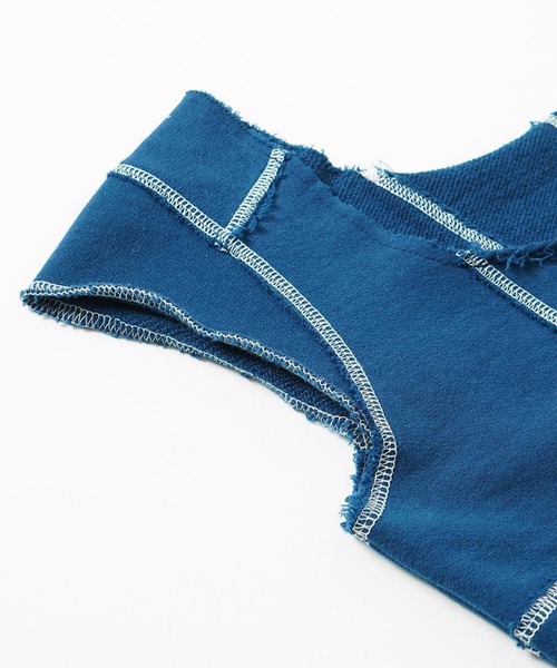 X-girl(エックスガール)の「SWEAT BUSTIER TOP(その他トップス・レディース・ネイビー/アッシュ/チャコール・M/S)」の14枚目の写真