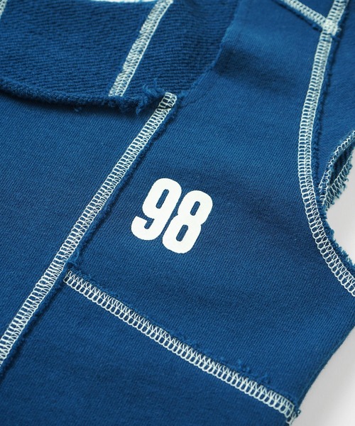 X-girl(エックスガール)の「SWEAT BUSTIER TOP(その他トップス・レディース・ネイビー/アッシュ/チャコール・M/S)」の15枚目の写真