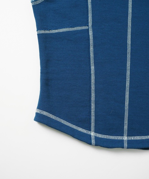 X-girl(エックスガール)の「SWEAT BUSTIER TOP(その他トップス・レディース・ネイビー/アッシュ/チャコール・M/S)」の16枚目の写真