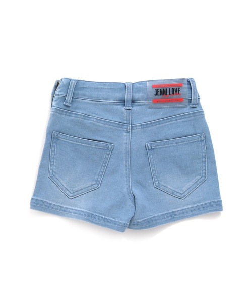 JENNI love(ジェニィラブ)の「ロゴレースアップデニムショーパン(デニムパンツ・キッズ・サックスブルー/ブルー・130cm/140cm/150cm/160cm)」の8枚目の写真