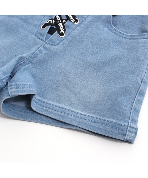 JENNI love(ジェニィラブ)の「ロゴレースアップデニムショーパン(デニムパンツ・キッズ・サックスブルー/ブルー・130cm/140cm/150cm/160cm)」の13枚目の写真