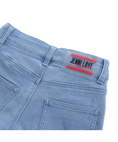 JENNI love(ジェニィラブ)の「ロゴレースアップデニムショーパン(デニムパンツ・キッズ・サックスブルー/ブルー・130cm/140cm/150cm/160cm)」の14枚目の写真