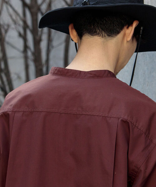 GLOSTER（グロスター）の「【WORK ABOUT/ワークアバウト】NEO SLEEPING SHIRT ネオスリーピングシャツ（シャツ/ブラウス・メンズ・ダークブラウン/グレイッシュベージュ/グリーン・MEDIUM/LARGE）」の10枚目の写真