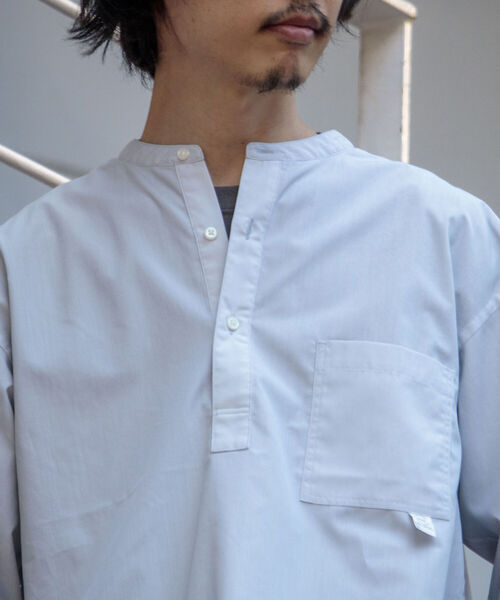 GLOSTER（グロスター）の「【WORK ABOUT/ワークアバウト】NEO SLEEPING SHIRT ネオスリーピングシャツ（シャツ/ブラウス・メンズ・ダークブラウン/グレイッシュベージュ/グリーン・MEDIUM/LARGE）」の17枚目の写真