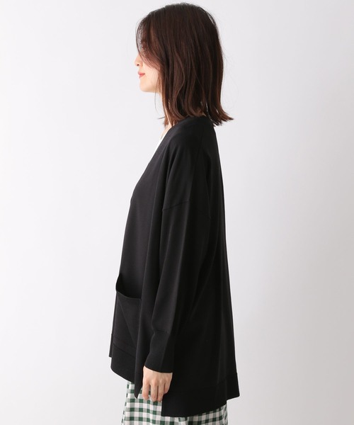 LEPSIM（レプシィム）の「【たよれるKNITシリーズ】14ゲージマルチキノウカーデ　264582（カーディガン/ボレロ・レディース・ブラック/グリーン/ライトパープル/グレイッシュベージュ/ライトグリーン/オレンジ/ホワイト×ブラック・FREE）」の19枚目の写真