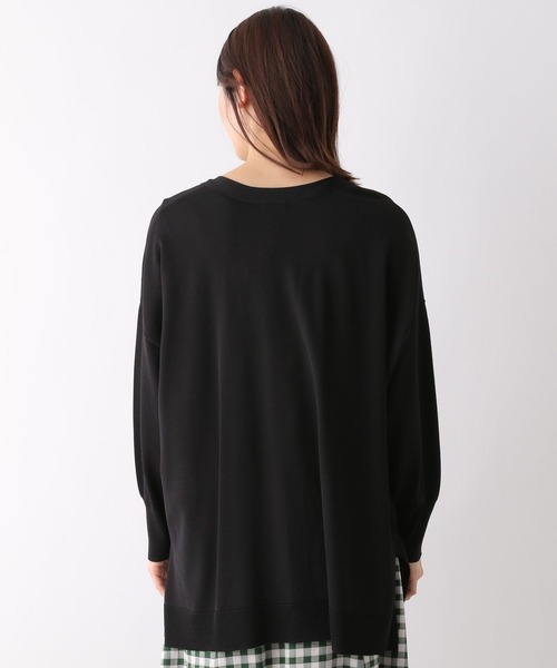 LEPSIM（レプシィム）の「【たよれるKNITシリーズ】14ゲージマルチキノウカーデ　264582（カーディガン/ボレロ・レディース・ブラック/グリーン/ライトパープル/グレイッシュベージュ/ライトグリーン/オレンジ/ホワイト×ブラック・FREE）」の20枚目の写真