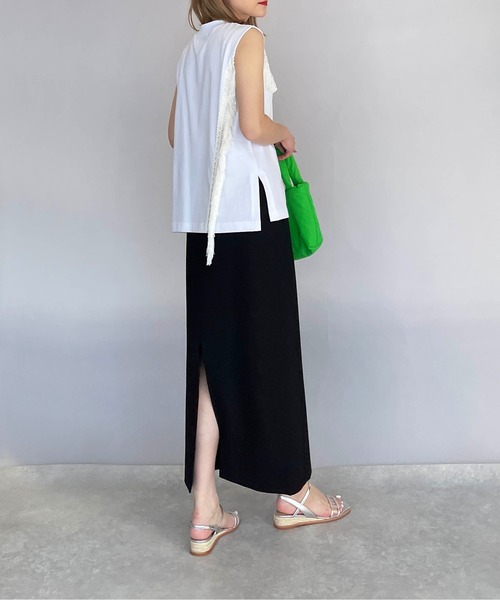 PICCIN（ピッチン）の「ポンチタイトスカート（スカート・レディース・グリーン/ベージュ/ブラック・M）」の17枚目の写真