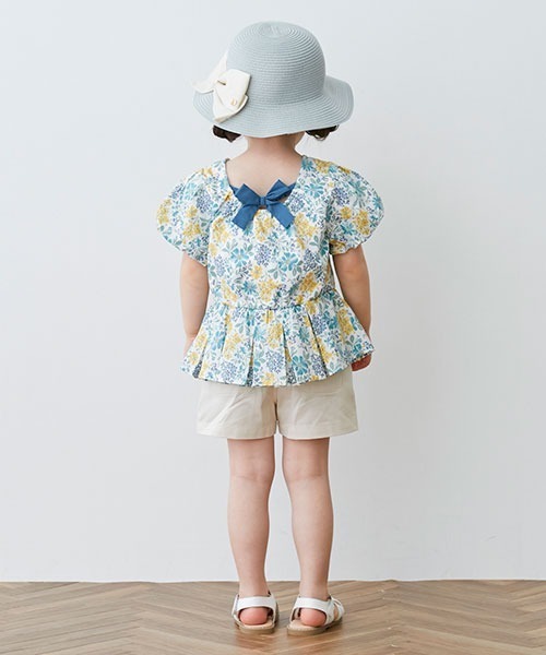 petit main(プティマイン)の「【防汚加工】ベーシックショートパンツ(その他パンツ・キッズ・ピンク/ブルー/サックスブルー/ベージュ/キナリ/エメラルド・110cm/120cm/80cm/100cm/130cm/90cm)」の10枚目の写真