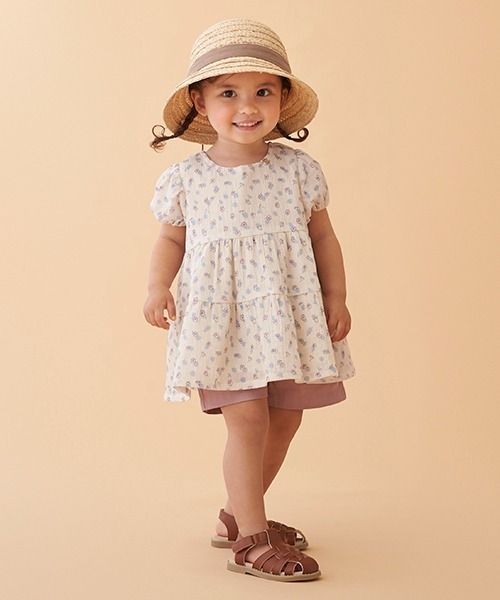 petit main(プティマイン)の「【防汚加工】ベーシックショートパンツ(その他パンツ・キッズ・ピンク/ブルー/サックスブルー/ベージュ/キナリ/エメラルド・110cm/120cm/80cm/100cm/130cm/90cm)」の17枚目の写真