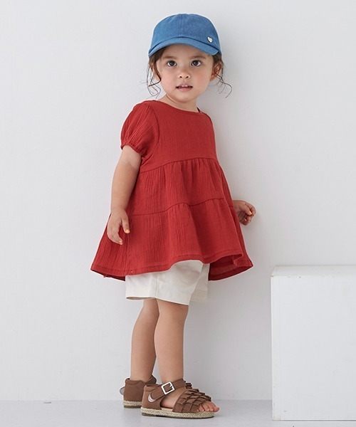 petit main(プティマイン)の「【防汚加工】ベーシックショートパンツ(その他パンツ・キッズ・ピンク/ブルー/サックスブルー/ベージュ/キナリ/エメラルド・110cm/120cm/80cm/100cm/130cm/90cm)」の15枚目の写真