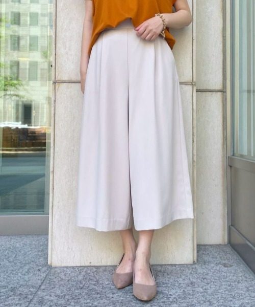 RIVE DROITE(リヴドロワ)の「ジョーゼットミディパンツ(その他パンツ・レディース・ライトベージュ/ネイビー/スカイブルー・FREE)」の2枚目の写真