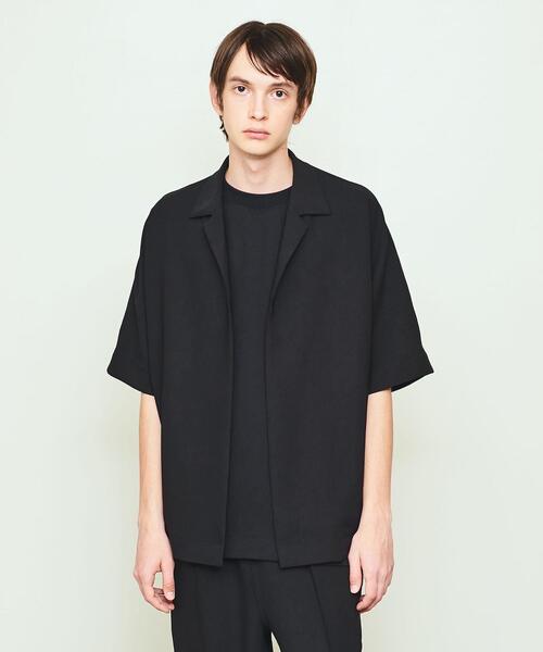 UNITED ARROWS & SONS（ユナイテッドアローズアンドサンズ）の「＜UNITED ARROWS & SONS by DAISUKE OBANA＞ Ⅰ D/SSL OPEN SHIRT/ショートスリーブシャツ（シャツ/ブラウス・メンズ・ダークグレー/ブラック・L/S/M）」の6枚目の写真