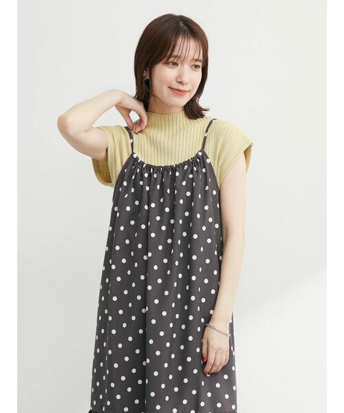 Green　Parks（グリーンパークス）の「・SUGAR SPOON ボトルネックフレンチニット（ニット/セーター・レディース・チャコールグレー/ブラック/ピンク/イエロー/アイボリー/ネイビー・FREE）」の8枚目の写真