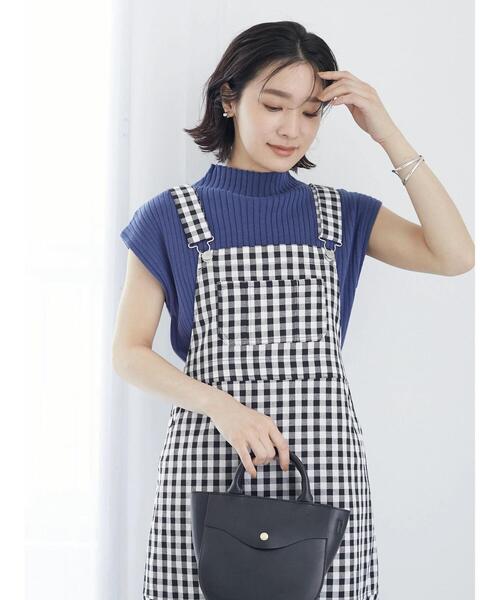 Green　Parks（グリーンパークス）の「・SUGAR SPOON ボトルネックフレンチニット（ニット/セーター・レディース・チャコールグレー/ブラック/ピンク/イエロー/アイボリー/ネイビー・FREE）」の9枚目の写真