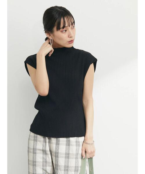 Green　Parks（グリーンパークス）の「・SUGAR SPOON ボトルネックフレンチニット（ニット/セーター・レディース・チャコールグレー/ブラック/ピンク/イエロー/アイボリー/ネイビー・FREE）」の13枚目の写真