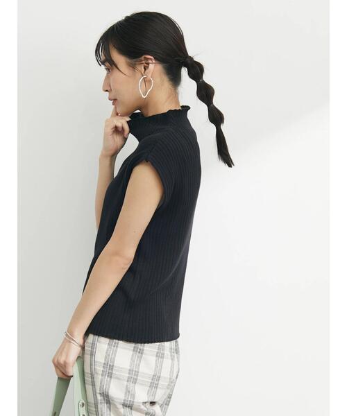 Green　Parks（グリーンパークス）の「・SUGAR SPOON ボトルネックフレンチニット（ニット/セーター・レディース・チャコールグレー/ブラック/ピンク/イエロー/アイボリー/ネイビー・FREE）」の14枚目の写真