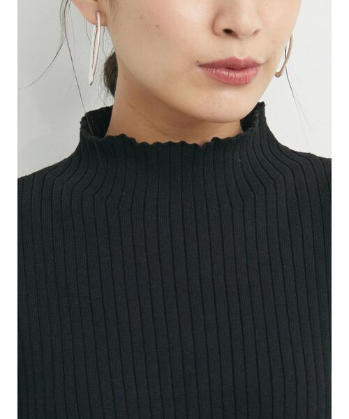 Green　Parks（グリーンパークス）の「・SUGAR SPOON ボトルネックフレンチニット（ニット/セーター・レディース・チャコールグレー/ブラック/ピンク/イエロー/アイボリー/ネイビー・FREE）」の16枚目の写真