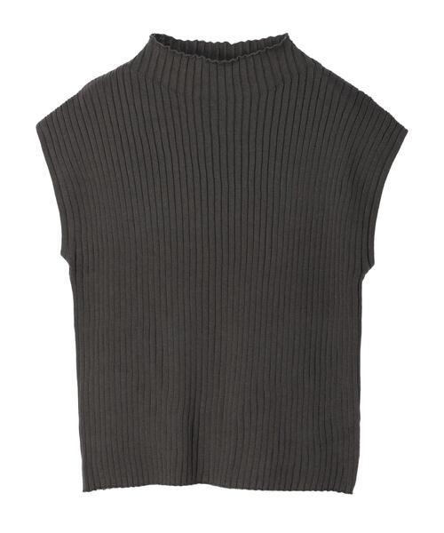 Green　Parks（グリーンパークス）の「・SUGAR SPOON ボトルネックフレンチニット（ニット/セーター・レディース・チャコールグレー/ブラック/ピンク/イエロー/アイボリー/ネイビー・FREE）」の4枚目の写真