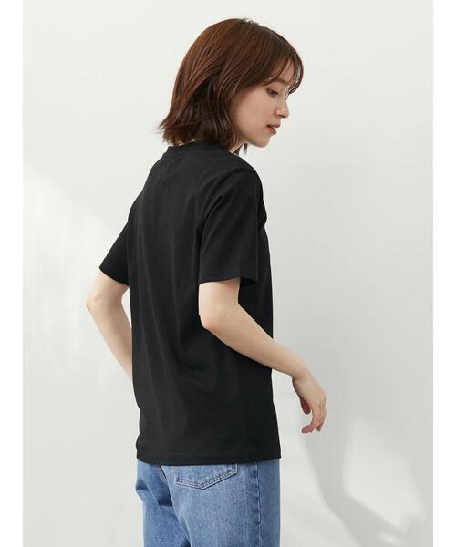 Green　Parks（グリーンパークス）の「(ｽﾄﾚｰﾄ)Tｼｬﾂ（Tシャツ/カットソー・レディース・ホワイト/ブラック/ピンク/オレンジ・FREE）」の10枚目の写真