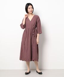 Samansa Mos2 blue | カシュクールワンピース(ワンピース)