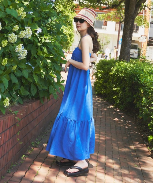 SHAGGIE(シャギー)の「ワッシャーロングワンピース(ワンピース・レディース・ブラック/イエロー/ブルー/ピンク・FREE)」の16枚目の写真