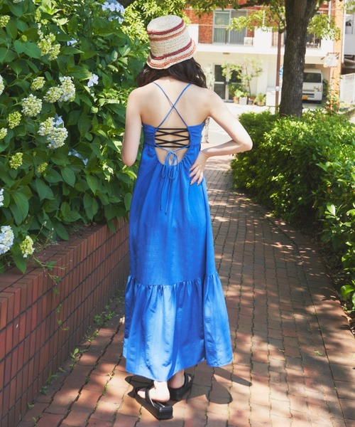 SHAGGIE(シャギー)の「ワッシャーロングワンピース(ワンピース・レディース・ブラック/イエロー/ブルー/ピンク・FREE)」の17枚目の写真