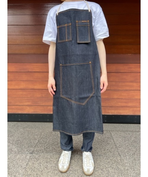 デニム エプロン メンズ ヌーディージーンズ Nudie Jeans（ヌーディージーンズ）の「デニム首かけエプロン