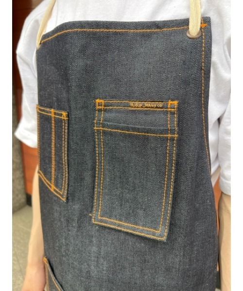 デニム エプロン メンズ ヌーディージーンズ Nudie Jeans（ヌーディージーンズ）の「デニム首かけエプロン