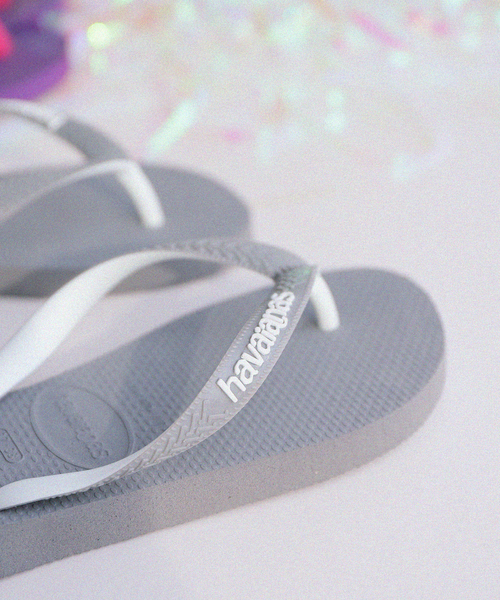 havaianas(ハワイアナス)の「【Havaianas/ハワイアナス】ビーチサンダル(サンダル・レディース・グレー/パープル・SMALL/MEDIUM)」の3枚目の写真