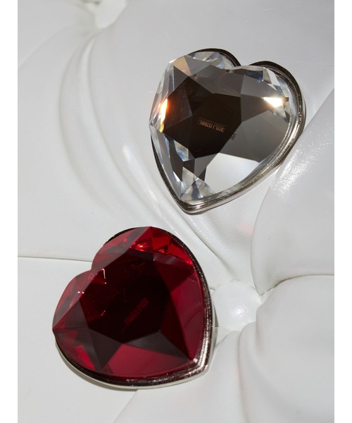 PAMEO POSE（パメオポーズ）の「META Heart Brooch（ブローチ/コサージュ・レディース・レッド/クリア・FREE）」の2枚目の写真