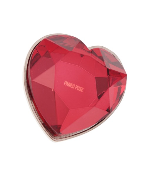 PAMEO POSE（パメオポーズ）の「META Heart Brooch（ブローチ/コサージュ・レディース・レッド/クリア・FREE）」の3枚目の写真