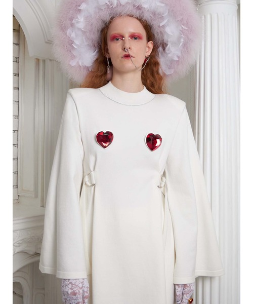 PAMEO POSE（パメオポーズ）の「META Heart Brooch（ブローチ/コサージュ・レディース・レッド/クリア・FREE）」の9枚目の写真