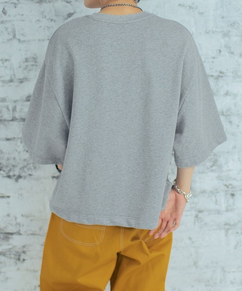 PBLIM（ページボーイリム）の「PAGEBOYLIM/サテンロゴスウェットT（Tシャツ/カットソー・レディース・レッド/オフホワイト/杢グレー・MEDIUM/LARGE）」の19枚目の写真