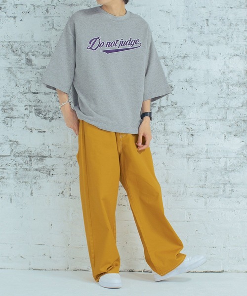 PBLIM（ページボーイリム）の「PAGEBOYLIM/サテンロゴスウェットT（Tシャツ/カットソー・レディース・レッド/オフホワイト/杢グレー・MEDIUM/LARGE）」の20枚目の写真