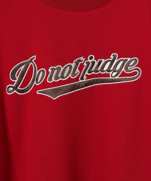 PBLIM（ページボーイリム）の「PAGEBOYLIM/サテンロゴスウェットT（Tシャツ/カットソー・レディース・レッド/オフホワイト/杢グレー・MEDIUM/LARGE）」の10枚目の写真